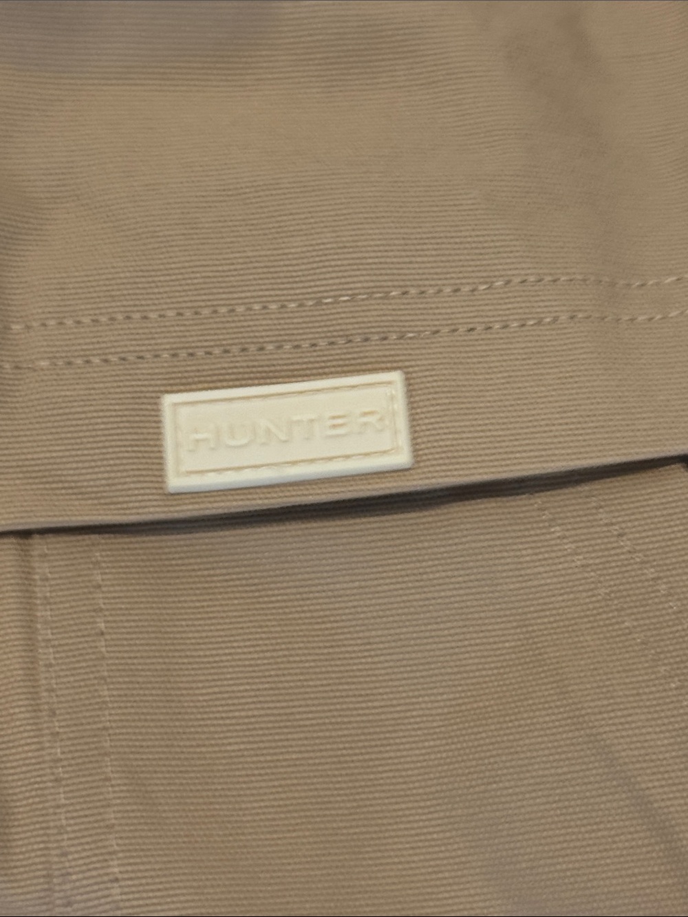 Hunter Tan Utility Jacket with Plaid Trim NWT - Picture 8 of 15